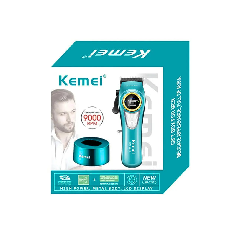 Máquina de Corte Botão Ajuste RPM +9000 + Base Carregadora Km-2242 | Kemei ®