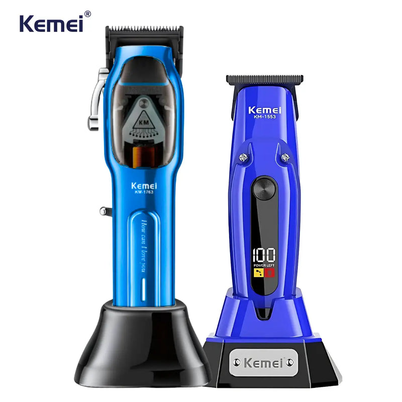 Máquina de Corte Com Base Km-1763 + Acabamento com Base Km-1553 | Kemei ®